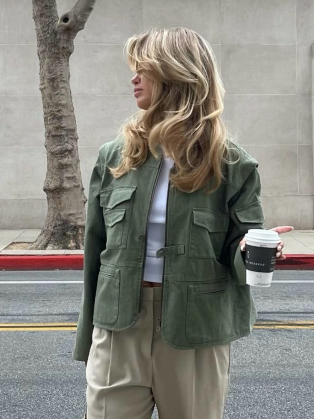 Djerf Avenue Utility Jacket in Green